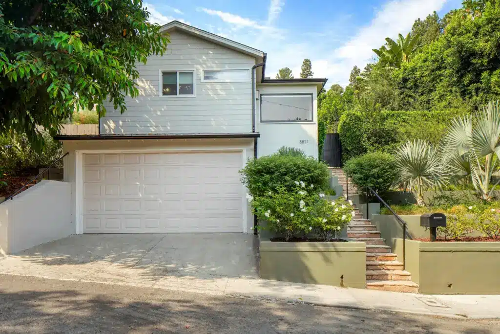 Successful Short Term Rental Property in the Hollywood Hills for Sale: St Ives by Open Air Homes 1 Front of House on St Ives Drive in Los Angeles