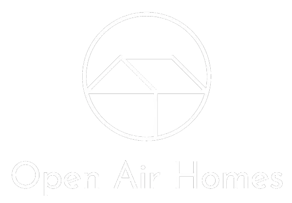 Open Air Homes logo with a transparent background.