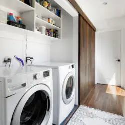 Laundry for Sun-Drenched Spanish Manor in Mar Vista - by Open Air Homes.