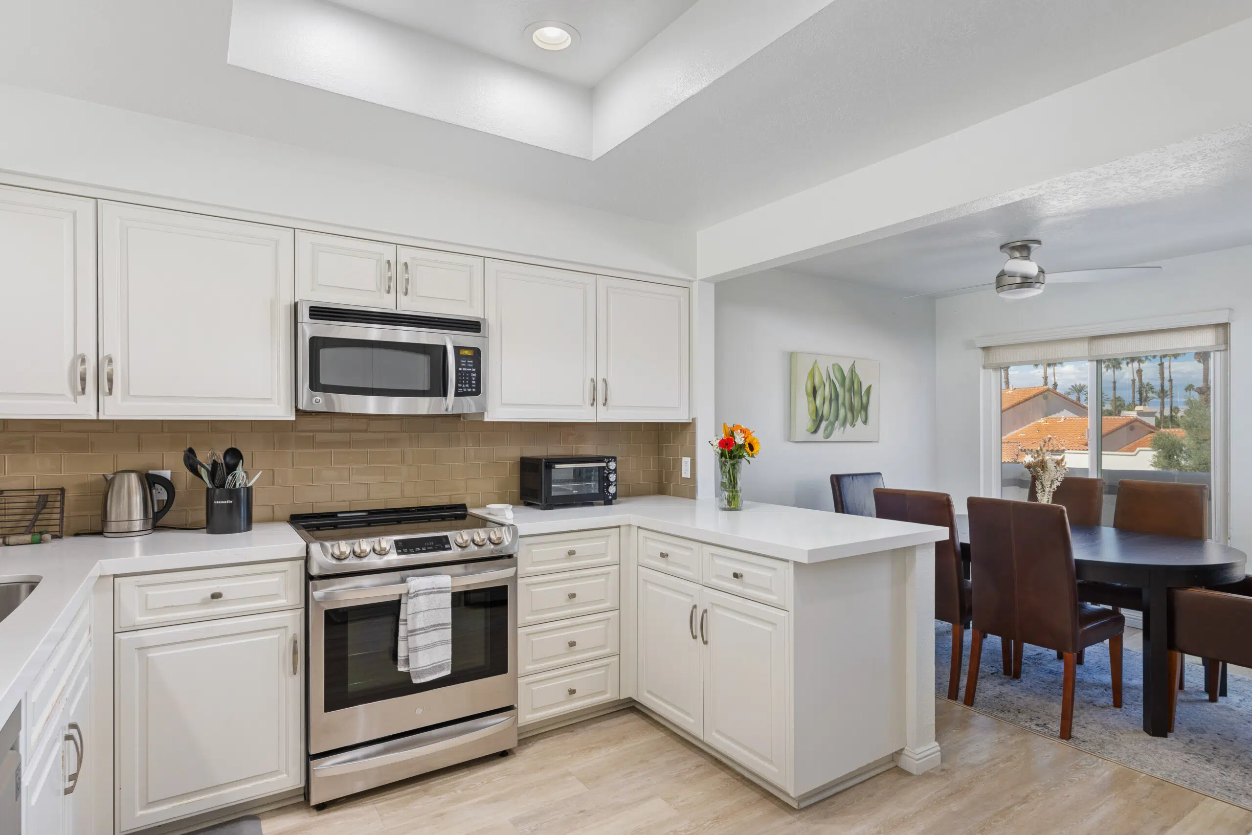 Desert Falls kitchen after professional staging