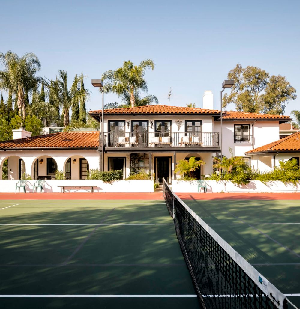Spanish estate with private tennis court in Sherman Oaks, a Los Angeles home managed by Open Air Homes