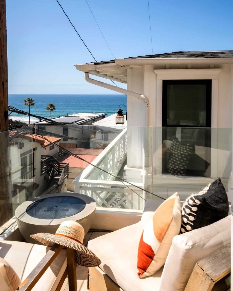 Top 25 US Airbnb property manager in Los Angeles, coastal deck with ocean view